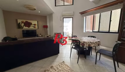 Apartamento Duplex com 1 dormitório à venda, 83 m² por R$ 480.000,00 - Ponta da Praia - Santos/SP