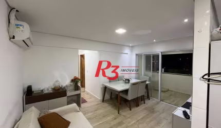 Apartamento com 2 dormitórios à venda, 52 m² por R$ 595.000,00 - Macuco - Santos/SP