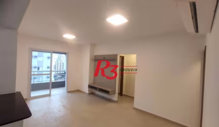 Apartamento com 2 dormitórios para alugar, 74 m² por R$ 5.500,02/mês - Boqueirão - Santos/SP