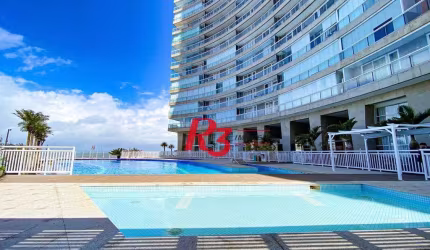 Apartamento com 2 dormitórios para alugar, 75 m² por R$ 7.500,00/mês - Pompéia - Santos/SP