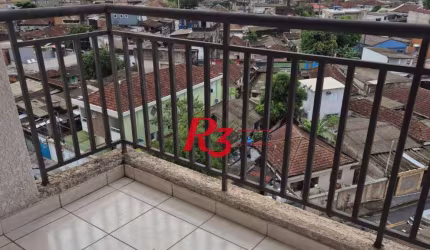 Apartamento com 2 dormitórios à venda, 57 m² por R$ 340.000,00 - Areia Branca - Santos/SP