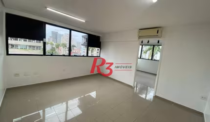 Sala para alugar, 66 m² por R$ 4.000,01/mês - Gonzaga - Santos/SP