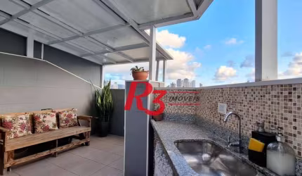 Apartamento com 2 dormitórios à venda, 88 m² por R$ 800.000,00 - Aparecida - Santos/SP