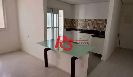 Apartamento com 2 dormitórios para alugar, 70 m² por R$ 4.294,00/mês - Embaré - Santos/SP