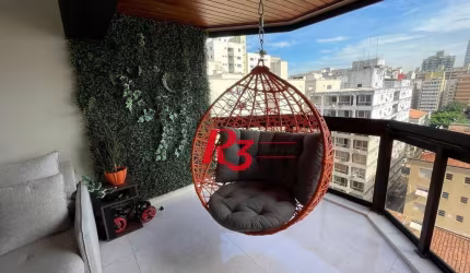 Cobertura com 4 dormitórios à venda, 198 m² por R$ 1.900.000,00 - Aparecida - Santos/SP