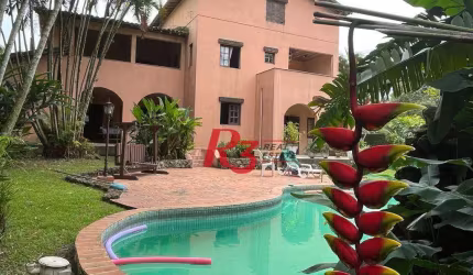 Casa, 600 m² - venda por R$ 2.200.000,00 ou aluguel por R$ 10.507,76/mês - Morro dos Barbosas - São Vicente/SP