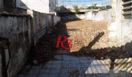 Terreno à venda, 420 m²  - Vila Belmiro - Santos/SP