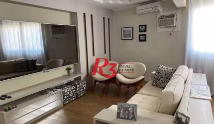 Apartamento com 3 dormitórios à venda, 93 m² por R$ 1.300.000,00 - Gonzaga - Santos/SP