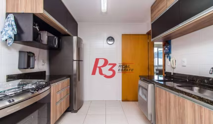 Apartamento com 3 dormitórios à venda, 92 m² - Marapé - Santos/SP