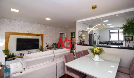 Apartamento com 3 dormitórios à venda, 117 m² por R$ 1.650.000,00 - Boqueirão - Santos/SP