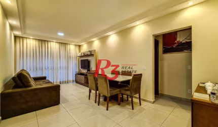 Apartamento com 3 dormitórios à venda, 130 m² por R$ 620.000,00 - Marapé - Santos/SP
