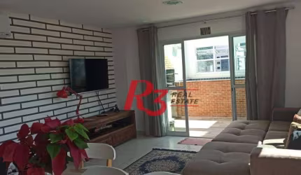 Apartamento Duplex com 3 dormitórios à venda, 208 m² - Marapé - Santos/SP