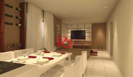 Apartamento com 2 dormitórios à venda, 93 m² - Asturia - Guarujá/SP