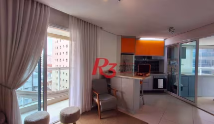 Apartamento com 1 dormitório à venda, 45 m² por R$ 800.000,00 - Gonzaga - Santos/SP
