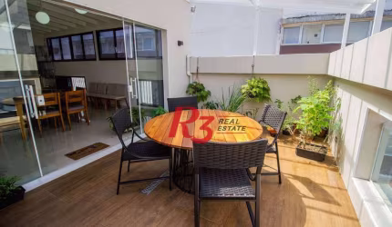 Cobertura com 3 dormitórios à venda, 224 m² - José Menino - Santos/SP