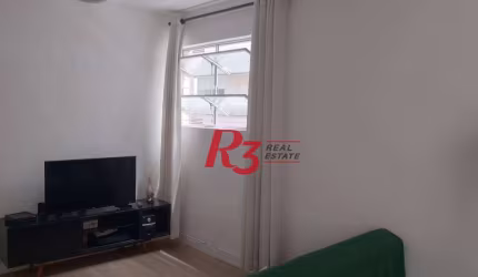 Kitnet com 1 dormitório à venda, 45 m² por R$ 375.000,00 - Gonzaga - Santos/SP