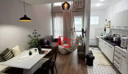 Apartamento com 1 dormitório à venda, 69 m² por R$ 499.000,00 - Gonzaga - Santos/SP