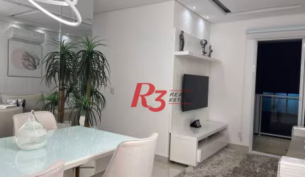 Apartamento com 1 dormitório à venda, 55 m² por R$ 745.000,00 - Pompéia - Santos/SP