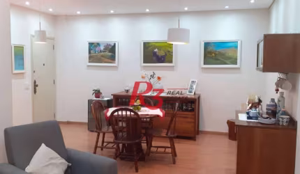 Apartamento com 3 dormitórios à venda, 113 m² - Gonzaga - Santos/SP