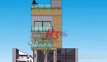 Casa com 3 suítes à venda, 170 m² por R$ 1.360.000 - José Menino - Santos/SP