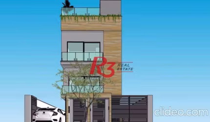 Casa com 3 suítes à venda, 150 m² por R$ 1.090.000 - José Menino - Santos/SP