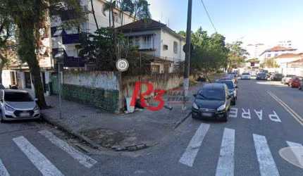 Terreno à venda, 525 m² - Campo Grande - Santos/SP