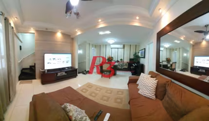 Casa Village para venda, 3 dorm (1 suíte),2 vagas no Estuário em Santos. SP