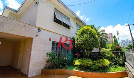 Sobrado para alugar, 224 m² por R$ 7.900,00/mês - Embaré - Santos/SP