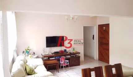 Amplo apartamento no bairro do Itararé, 3 dormitórios sendo 1 suite, dependência de empregada, 1 garagem demarcada, 3 elevador, armários