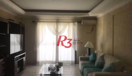 Apartamento com 3 dormitórios à venda, 157 m² por R$ 1.350.000,00 - Embaré - Santos/SP
