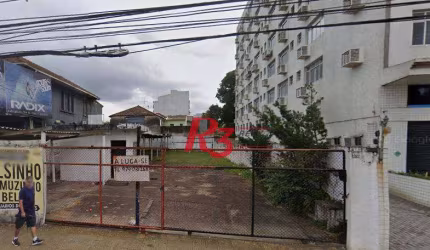 Terreno para alugar, 546 m² por R$ 6.700,00/mês - Encruzilhada - Santos/SP