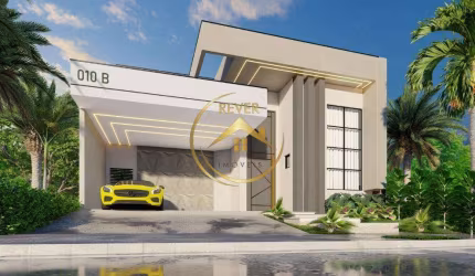 Casa à venda em Paulínia, Jardim Vista Alegre, com 3 suítes, com 210 m², Santorini Residencial Club
