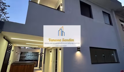 Casa sobrado isolada, 3 dormitórios, 3 vagas, jacuzzi, churrasqueira