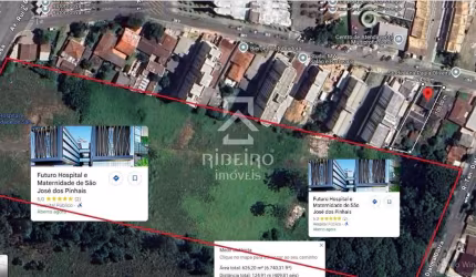 Terreno à venda na Rua Brigadeiro Arthur Carlos Peralta, 173, Bom Jesus, São José dos Pinhais por R$ 1.000.000