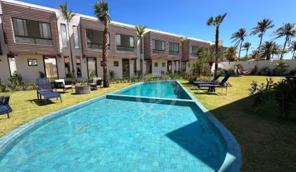 Casa Bella Arte, com 2 dormitórios à venda, 66 m² por R$ 410.000 - Porto das Dunas - Aquiraz/CE
