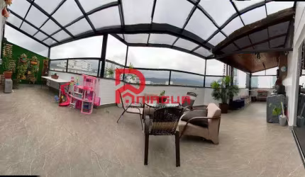 Cobertura com 3 quartos, Caiçara, Praia Grande - R$ 760 mil, Cod: 6974