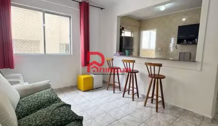 Apartamento com 1 quarto, Aviação, Praia Grande - R$ 270 mil, Cod: 7408