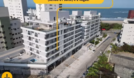 Amplo apartamento em edifício club na quadra do mar!