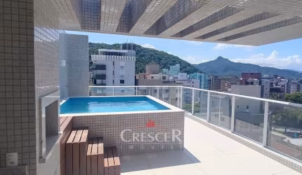 Cobertura com 03 suítes com vista para a Praia Mansa.