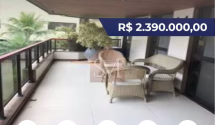 BARRA DA TIJUCA APARTAMENTO 4 QUARTOS 243M², COM 3 VAGAS..