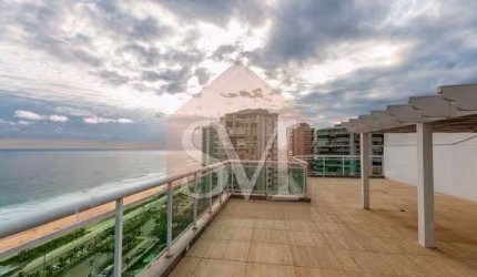 BARRA DA TIJUCA - COBERTURA TRIPLEX VISTA MAR COM 369M²