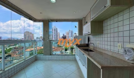 Apartamento com 3 dormitórios à venda, 123 m² por R$ 1.180.000,00 - Pompéia - Santos/SP