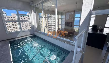 Cobertura com 3 dormitórios à venda, 158 m² por R$ 4.000.000,00 - Embaré - Santos/SP