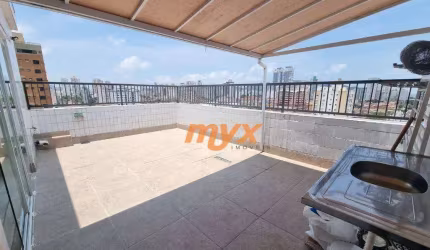 Cobertura com 2 dormitórios à venda, 145 m² por R$ 790.000,00 - Aparecida - Santos/SP