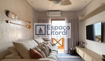 Apartamento decorado à venda, Pontal da Cruz, São Sebastião, SP