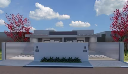 Ótima casa nova com 3 quartos(1 suíte) no Costeira 70m² a área útil apenas R$ 435.000,00, ótima localização