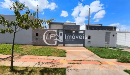 Casa para locação em Campo Grande-MS, São Francisco: 3 quartos, 1 suíte, 2 banheiros, 2 vagas - 89m². Confira!