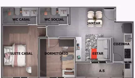 Cobertura à venda 2 quartos 1 suíte 1 vaga Rudge Ramos - São Bernardo do Campo - SP