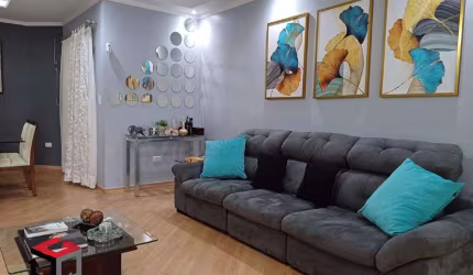 Sobrado mobiliado 3 Dormitórios (1 suíte) - 3 Vagas - Jardim Las Vegas - Santo André.
