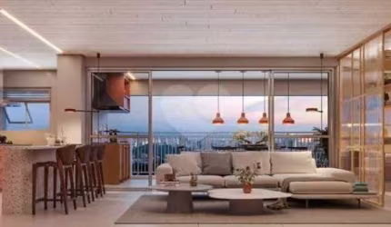 Apartamento 131 m ² com 3 suítes, varanda gourmet, sala ampla, cozinha americana, lazer e 2 vagas de garagem.